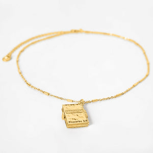 Secret Scriptures Locket: Trust - Gold